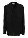 Stella Mccartney Estelle Crepe De Chine Shirt In Black