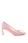 Roger Vivier 45mm Trompette Patent Leather Pumps In Rosa Sorbetto (pink)