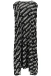 VETEMENTS LONG MONOGRAM DRESS,WE51DR330B 2606 BLKWH