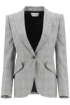 ALEXANDER MCQUEEN SINGLE-BREASTED PRINCE OF WALES BLAZER,632066 QJABO 1080
