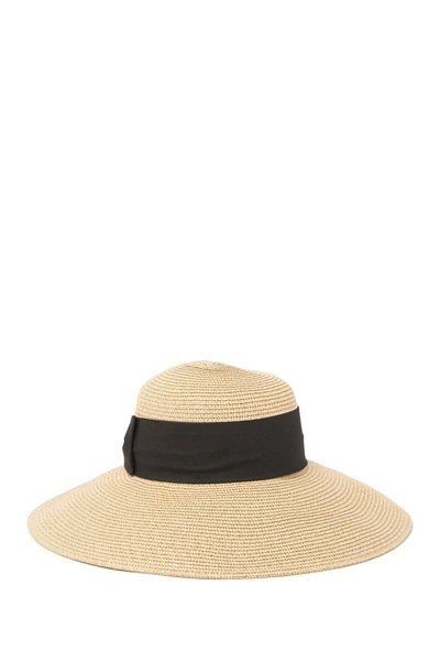 Nordstrom Rack Floppy Bow Sun Hat In Natural