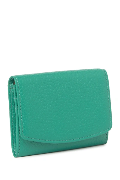 14th & Union Cami Leather Cardholder In Green Heirloom