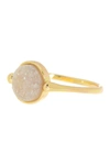 COVET COVET SEMI-PRECIOUS ROUND DRUSY RING,882944338728