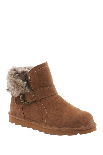 Bearpaw Koko Faux Fur Lined Ankle Boot In Hickory I