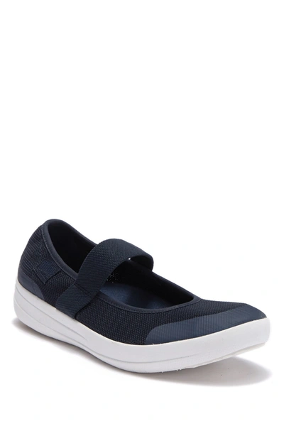 Fitflop Uberknit Mary Jane Flat In Midnight Navy