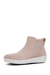 Fitflop Super Chelsea Suede Platform Boot In Cool Taupe
