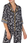 Room Service 3/4 Sleeve Pajama Top In Small Floral