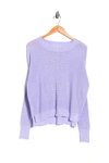 Sweet Romeo Seed Stitch Pullover Sweater In Lavender