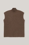 GANNI RIB KNIT VEST,5714667141888