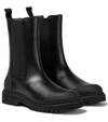 MONCLER PATTY LEATHER CHELSEA BOOTS,P00534901