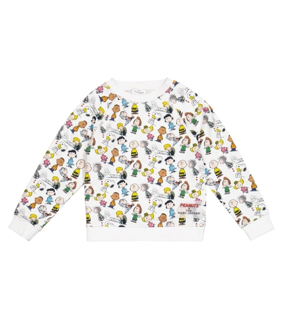 The Marc Jacobs Kids' X Peanuts® Printed Cotton Sweatshirt In White