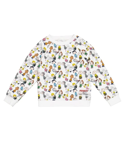 Marc Jacobs Kids' X Peanuts® Printed Cotton Sweatshirt In White