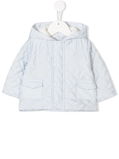 Patachou Babies' Quilted Rain Jacket In Blue