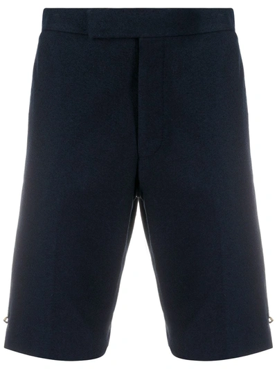 Thom Browne Rwb Stripe Tailored Shorts In Blue