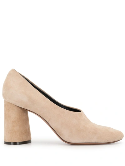 Pre-owned Celine  Almond Toe Pumps In Brown
