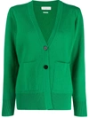 SANDRO POUCH-POCKET BUTTON CARDIGAN