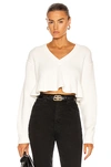 Alexander Wang T White Cropped Pullover Top