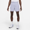 Nike Court Dri-fit Victory Men's 7" Tennis Shorts In Indigo Haze,white