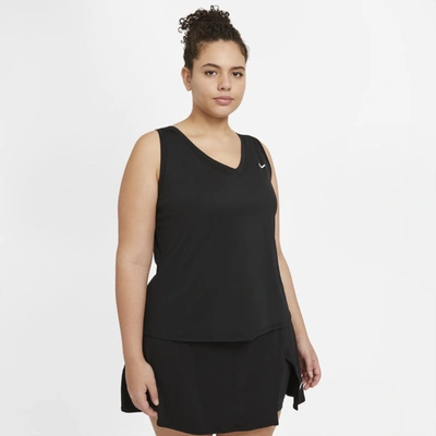 Nike Women's Court Victory Tennis Tank Top (plus Size) In Black