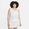 Nike Women's Court Victory Tennis Tank Top (plus Size) In White