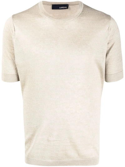 Lardini Relaxed Fit T-shirt In Neutrals