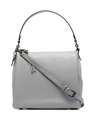 Coach Shay Pebbled Tote Bag In Grey