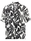 LANEUS FOLIAGE PRINT SHORT-SLEEVED SHIRT