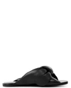 BALENCIAGA BLACK DRAPY SANDALS F005,636576WA2M0 1000