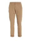 DONDUP GAUBERT trousers IN BROWN,UP235GSE046UPTDDU 028