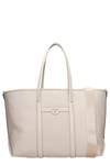 MICHAEL KORS TOTE IN BEIGE LEATHER,30H0GKNT3L182