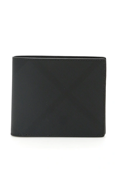 Burberry London Check Bifold Wallet In Black
