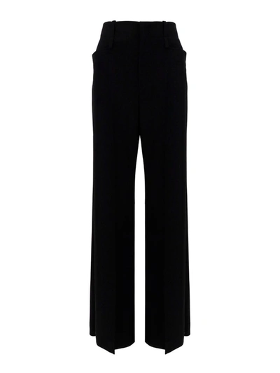 Chloé High-rise Flared Trousers In Black