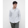 Club Monaco Shadow Grey Oxford Shirt In Size S