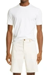 Brunello Cucinelli Slim Fit Cotton T-shirt In Oatmeal