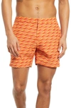 FAIR HARBOR THE SEXTANT WAVE PRINT SWIM TRUNKS,SXT61-820