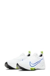Nike Air Zoom Tempo Next% Men's Road Running Shoes In White/ Racer Blue-volt-black
