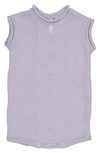Feltman Brothers Sleeveless Knit Romper In Lilac
