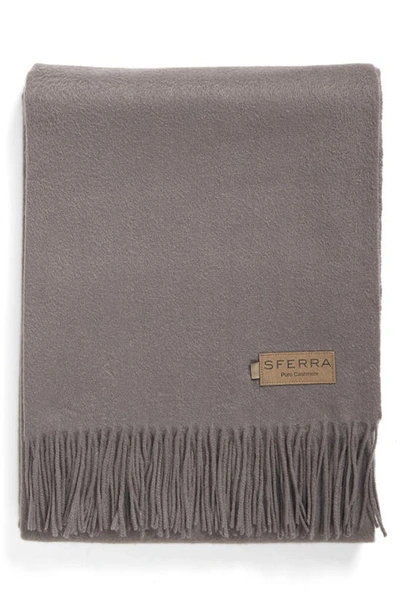 Sferra Cashmere Dorsey Throw In Grey
