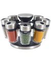 Cole & Mason 8-jar Herb & Spice Carousel In Silver