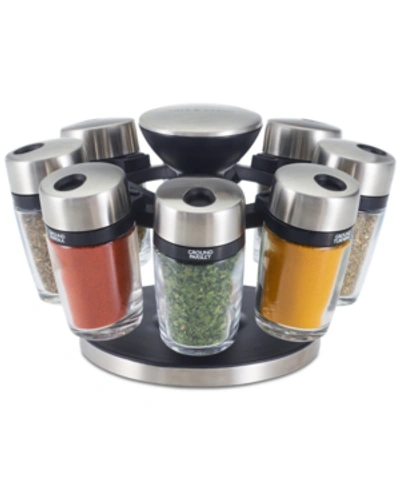 Cole & Mason 8-jar Herb & Spice Carousel In Silver