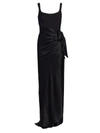 Cinq À Sept Marian Sleeveless Gown In Black