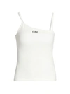 OFF-WHITE BASIC RIBBED TANK TOP,400013353207