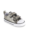 CONVERSE BABY GIRL'S & LITTLE GIRL'S COATED GLITTER ALL STAR SNEAKERS,0400013433025