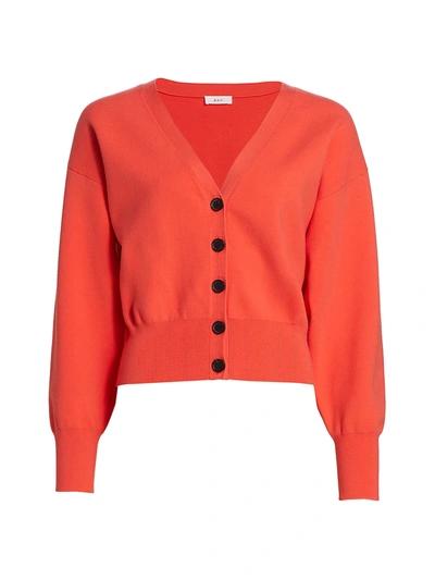 A.l.c Peters Ii Button-front Cardigan In Persimmon