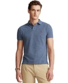 Polo Ralph Lauren Custom Slim Fit Mesh Polo In Classic Royal Heather