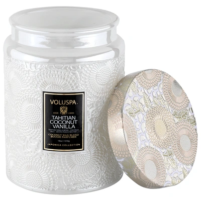 Voluspa Mini Tahitian Coconut Vanilla Glass Candle 5.5 oz/ 156 G 1-wick Candle