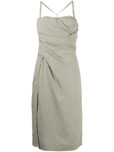 Jacquemus Green 'la Robe Laurier' Dress