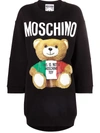 MOSCHINO LOGO-PRINT JUMPER DRESS