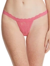 Hanky Panky 'signature Lace' Low Rise G-string In Sugar Rush Pink
