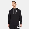 Nike World Tour Printed Sweatshirt Hoodie In Black/white